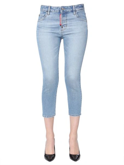 Shop Dsquared2 Cool Girl Cropped Jeans In Blue