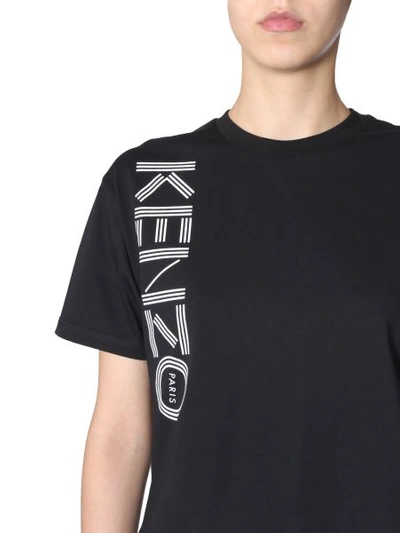 Shop Kenzo Boxy Logo T-shirt In Black