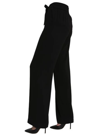 Shop Boutique Moschino Wide Trousers In Black