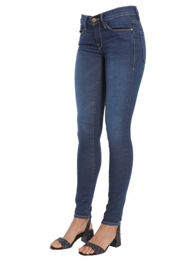 Shop Frame "le Skinny De Jeanne" Jeans In Blue