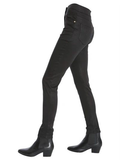 Shop Balmain High Waist Trousers In Black