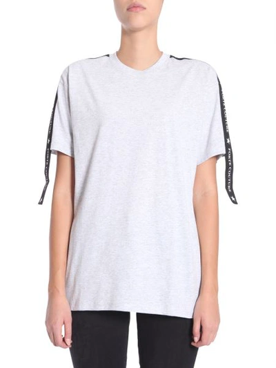 Shop Forte Couture Cropped T-shirt In Grey