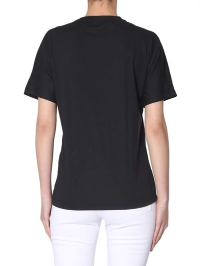 Shop Reebok Crewneck T-shirt In Black