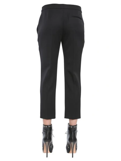 Shop Alexander Mcqueen Fitted Trousers In Black