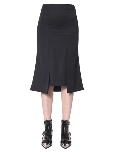 Shop Alexander Mcqueen Longuette Skirt In Black