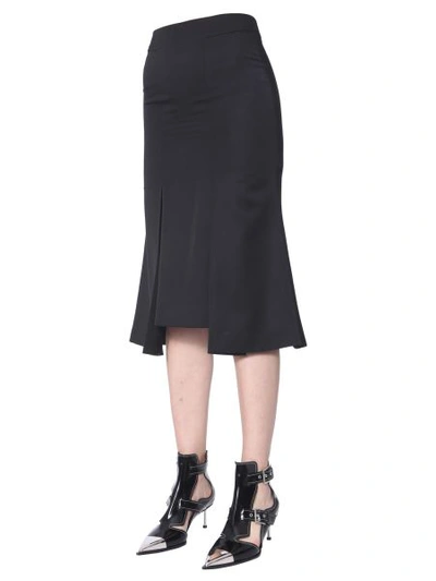 Shop Alexander Mcqueen Longuette Skirt In Black