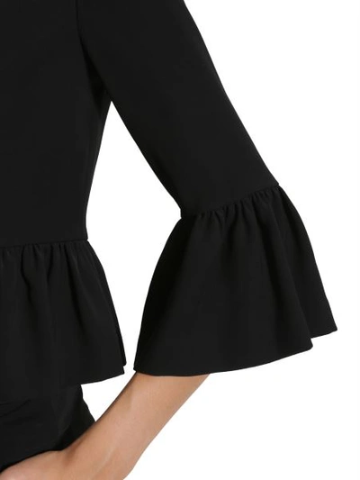 Shop Michael Michael Kors Ruffled Cady Jacket In Black