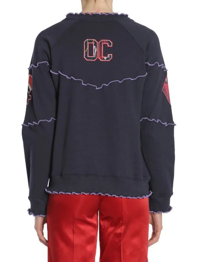 Shop Opening Ceremony Sweatshirt With Oc Patch In Blue