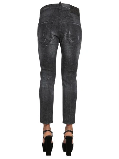 Shop Dsquared2 Cool Girl Cropped Jeans In Black