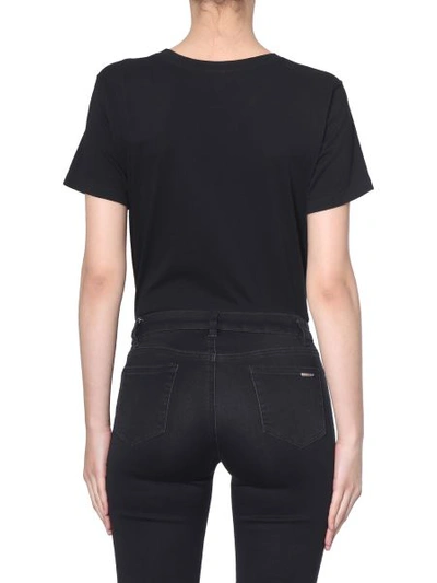 Shop Saint Laurent Palm T-shirt With Print In Black