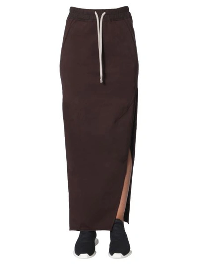 Shop Rick Owens Drkshdw Long Skirt In Multicolour