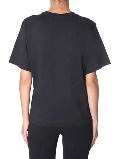 Shop Boutique Moschino Round Neck T-shirt In Black