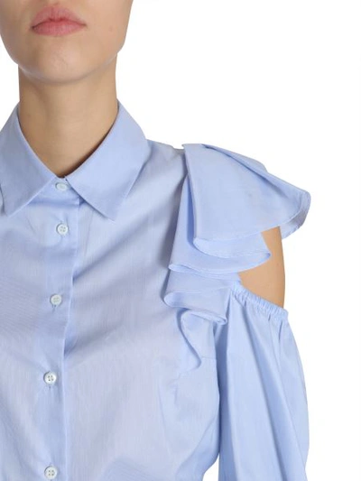 Shop Tommy Hilfiger "feminine" Shirt In Azure