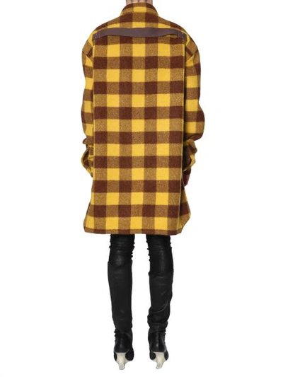 Shop Rick Owens Oversize-fit Shirt In Yellow