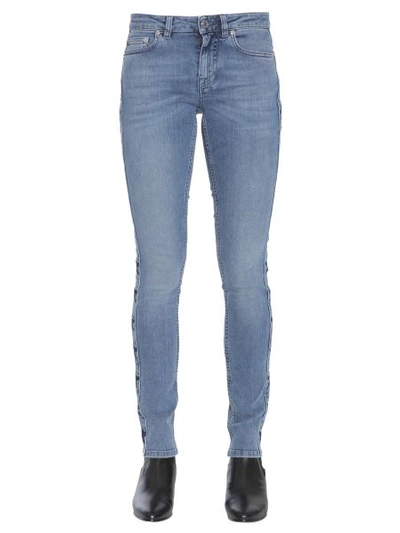 Shop Givenchy Jeans With Side Star Band In Denim