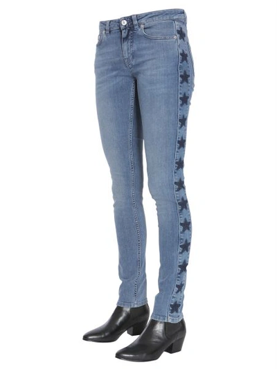 Shop Givenchy Jeans With Side Star Band In Denim