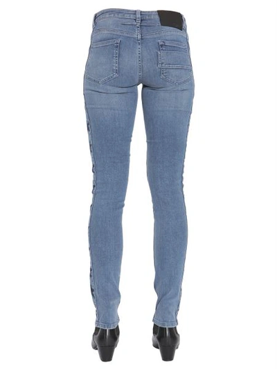 Shop Givenchy Jeans With Side Star Band In Denim