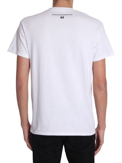 Shop Emanueleferraristudio "instagram Picture" T-shirt In White