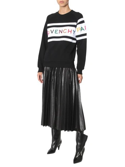Shop Givenchy Crew Neck Sweatshirt In Black