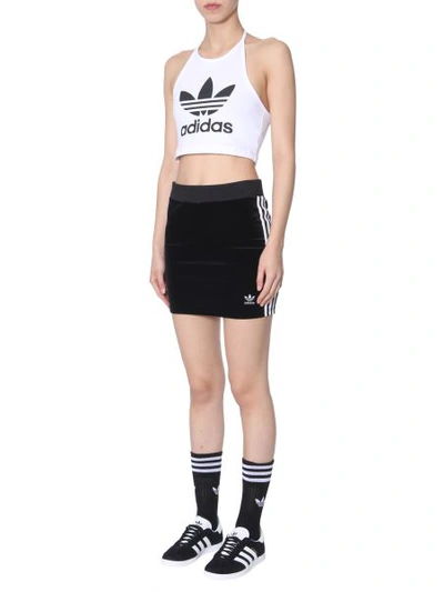Shop Adidas Originals 3-stripes Skirt In Black
