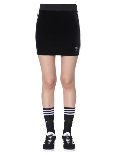 Shop Adidas Originals 3-stripes Skirt In Black