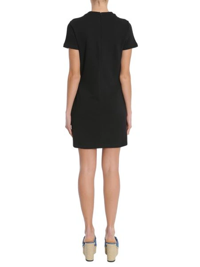 Shop Carven Short Sleeve Dress In Black