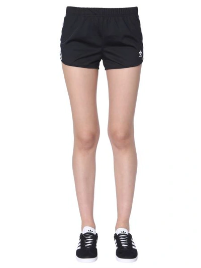 Shop Adidas Originals 3-stripes Shorts In Black