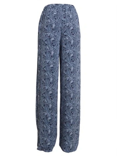 Shop Michael Michael Kors Pajama Trousers In Blue