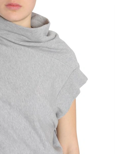 Shop Maison Margiela Asymmetric Sweatshirt In Grey