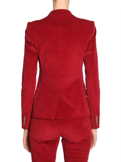 Shop Michael Michael Kors Fitted Blazer In Red