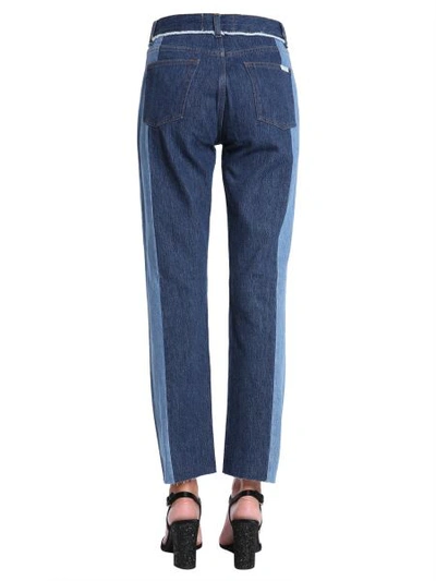 Shop Forte Dei Marmi Couture "double Ii" Jeans With Raw Cut Hem In Denim