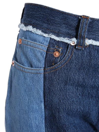 Shop Forte Dei Marmi Couture "double Ii" Jeans With Raw Cut Hem In Denim