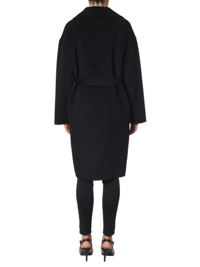 Shop Kenzo Double-breasted Coat In Black