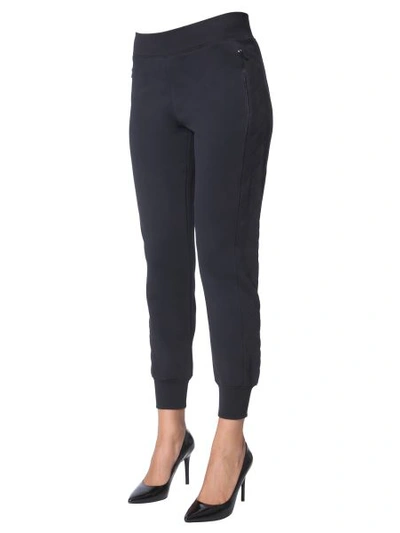 Shop Moschino Jogging Pants In Black