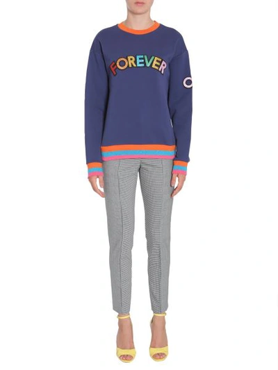 Shop Mira Mikati "forever Or Never" Sweatshirt In Blue