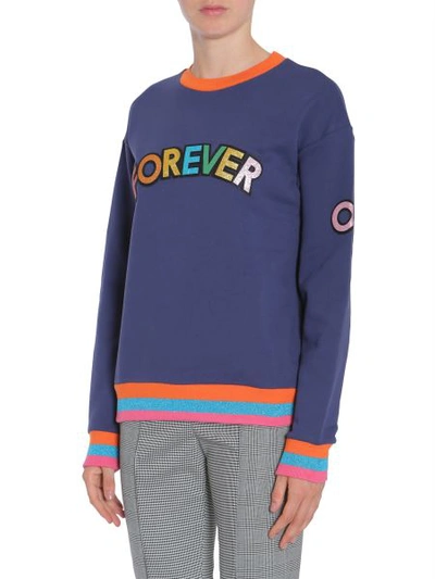 Shop Mira Mikati "forever Or Never" Sweatshirt In Blue