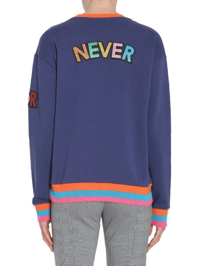 Shop Mira Mikati "forever Or Never" Sweatshirt In Blue