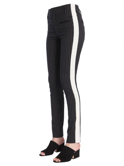 Shop Haider Ackermann Slim Fit Pinstriped Trousers In Black