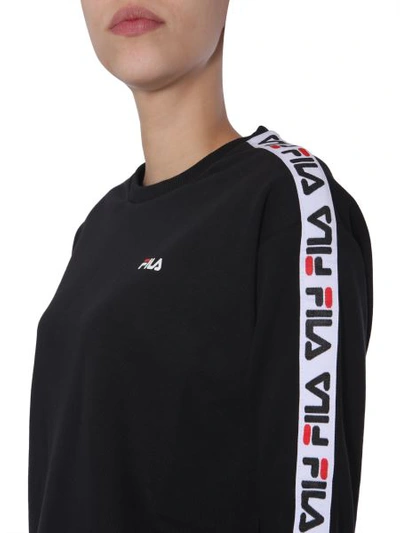 Shop Fila "tivka" Sweatshirt In Black