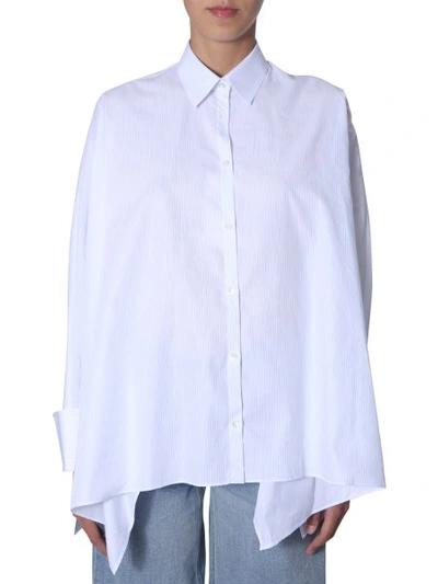 Shop Maison Margiela Oversize Fit Shirt In White