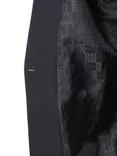 Givenchy Embellished Lapel Blazer In Black