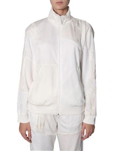 Shop Adidas Originals By Danielle Cathari Zip Sweatshirt In White