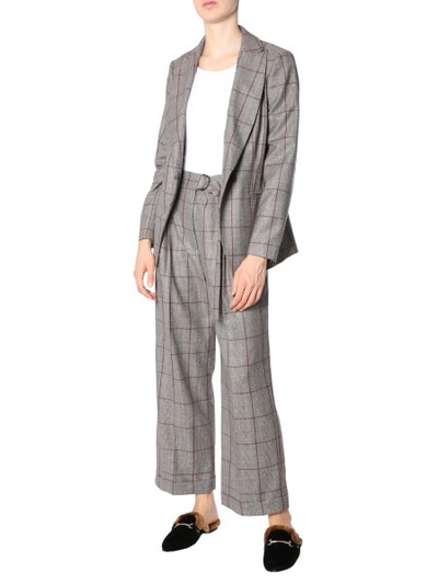 Shop Brunello Cucinelli Overcheck Wool Suit In Brown