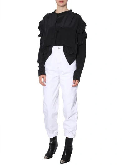 Shop Isabel Marant "libel" Blouse In Black