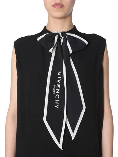 Shop Givenchy Chemise With Logo Foulard In Black