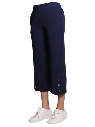 Shop Michael Michael Kors Brief Trousers In Blue