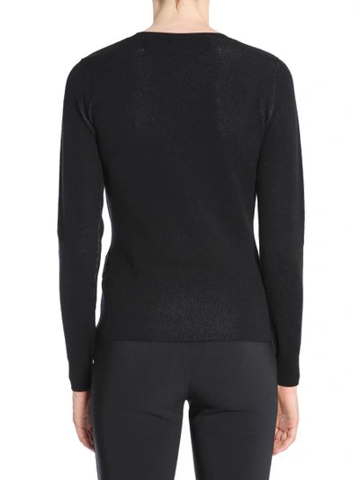 Shop Off-white Jumper With "knit" Intarsia In Black