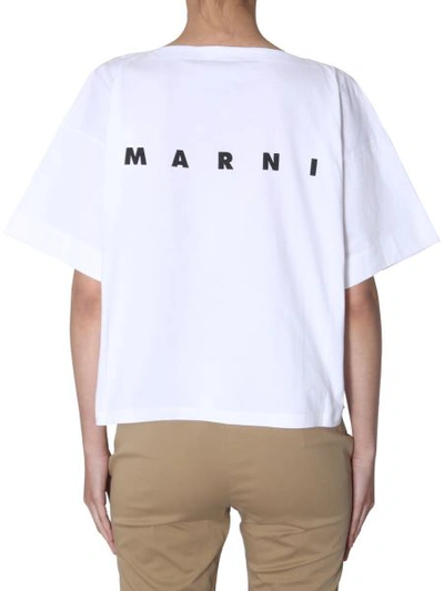 Shop Marni Cotton T-shirt In Multicolour