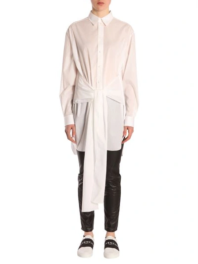 Shop Givenchy Long Shirt In White