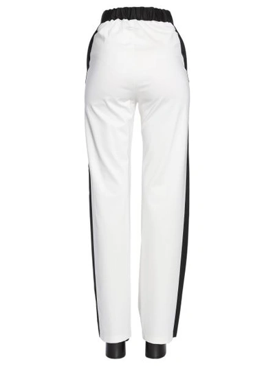 Shop Mm6 Maison Margiela Trousers With Side Band In White